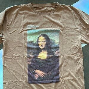 🖼️ Mona Lisa Graphic Short Sleeve Tee Art Graphic Tshirt 🖼️